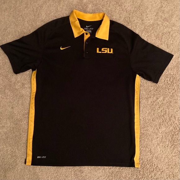 Men’s LSU Nike Dri-fit Polo - Picture 1 of 6